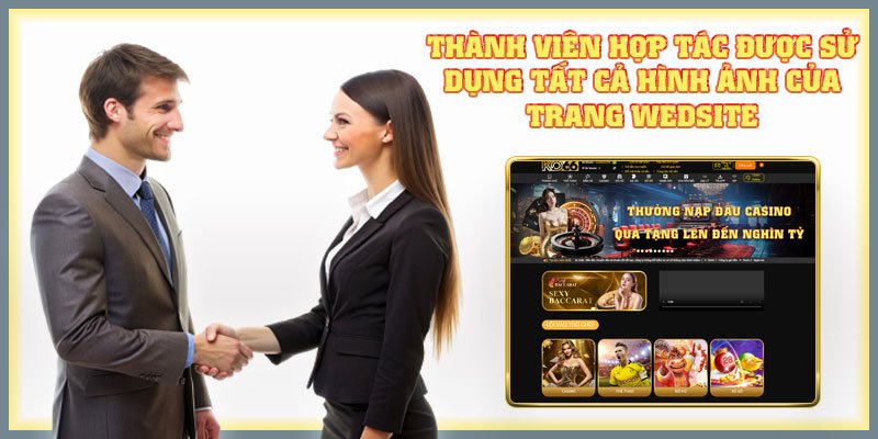 Thành viên hợp tác được sử dụng các hình ảnh của trang web 