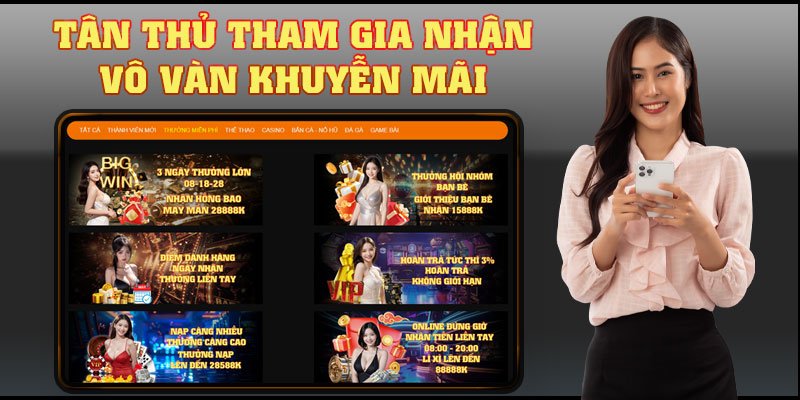 Tân thủ tham gia cá cược sẽ nhận nhiều khuyến mãi KO66 giá trị